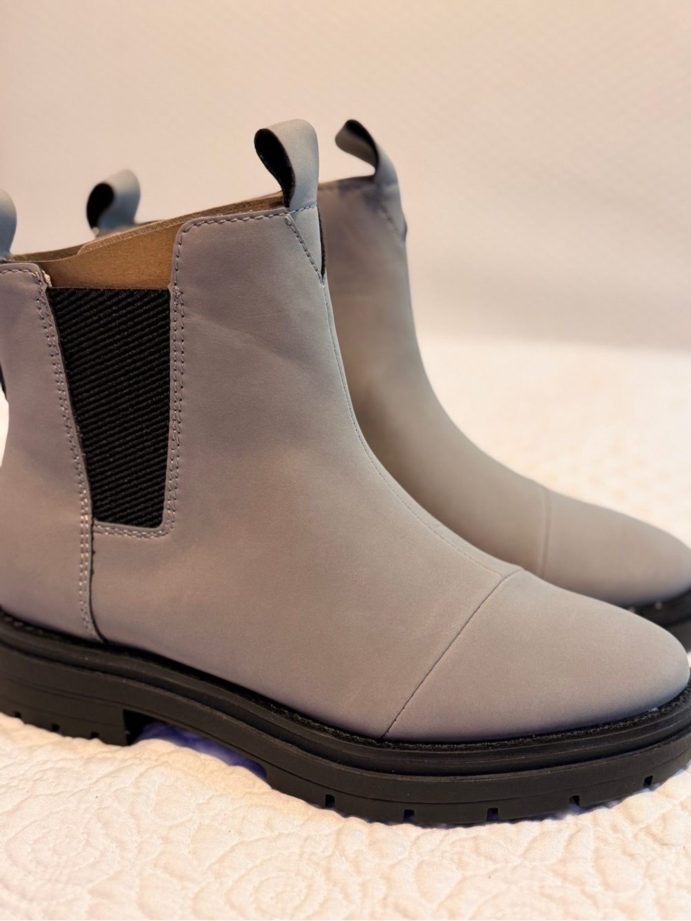 Toms Grey Chelsea Lug Sole Booties